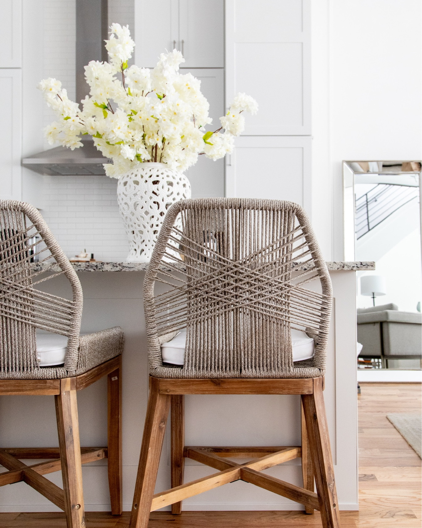 2pk Crossweave Rope Counter Chairs curated on LTK