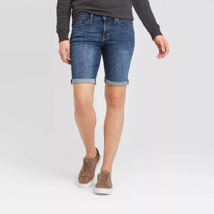 Women's Mid-Rise Short Jean Shorts - Universal Thread™ Dark Wash | Target