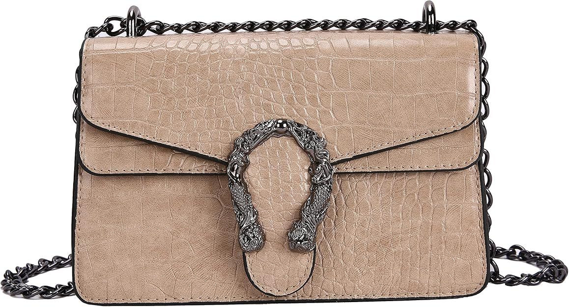 DEEPMEOW Crossbody Shoulder Evening Bag for Women - PU Leather Chain Purse Messenger Bag Small Sa... | Amazon (US)
