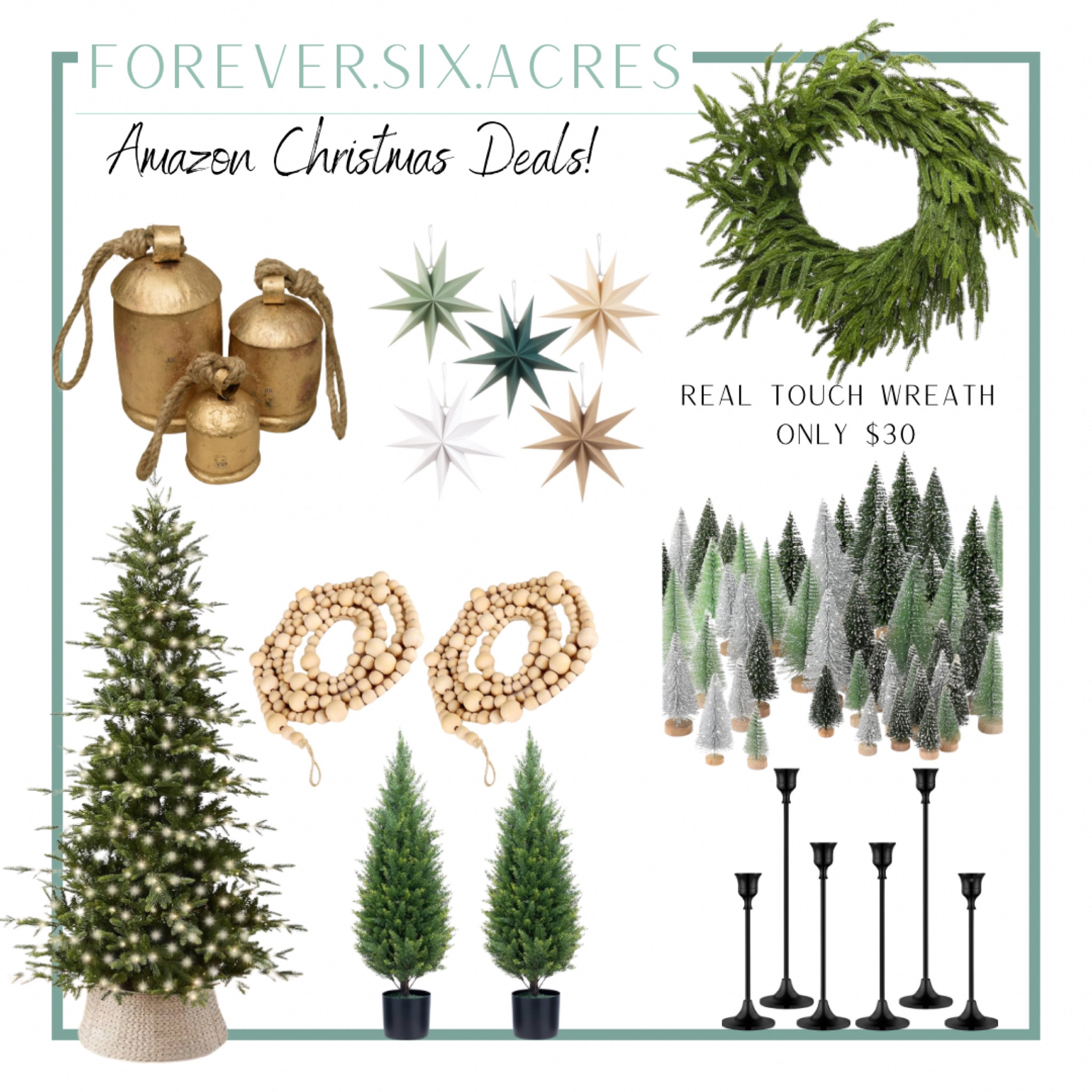 Amazon prime Christmas in July deals ,  Christmas  tree, real touch Norfolk wreath  , garland, bells, viral, ornaments, candle holders, 

#LTKSaleAlert #LTKHome #LTKSeasonal