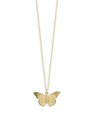 Textured Butterfly Necklace in 14K Yellow Gold, 16" - 100% Exclusive | Bloomingdale's (US)
