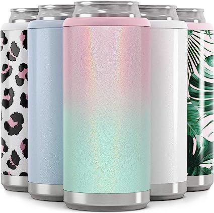 Maars Skinny Can Cooler for Slim Beer & Hard Seltzer | Stainless Steel 12oz Sleeve, Double Wall V... | Amazon (US)