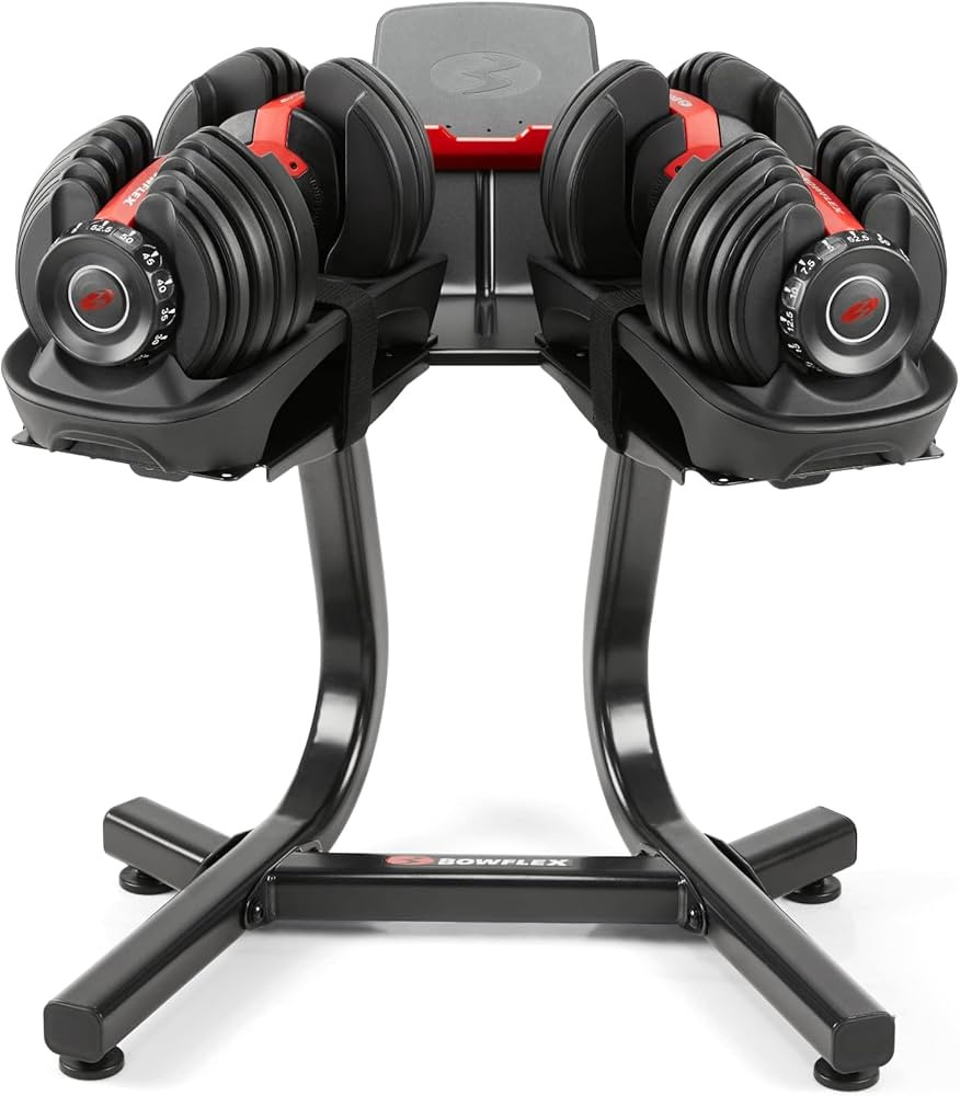 BowFlex SelectTech 552 Dumbbells (Pair) and Stand Bundle | Amazon (US)
