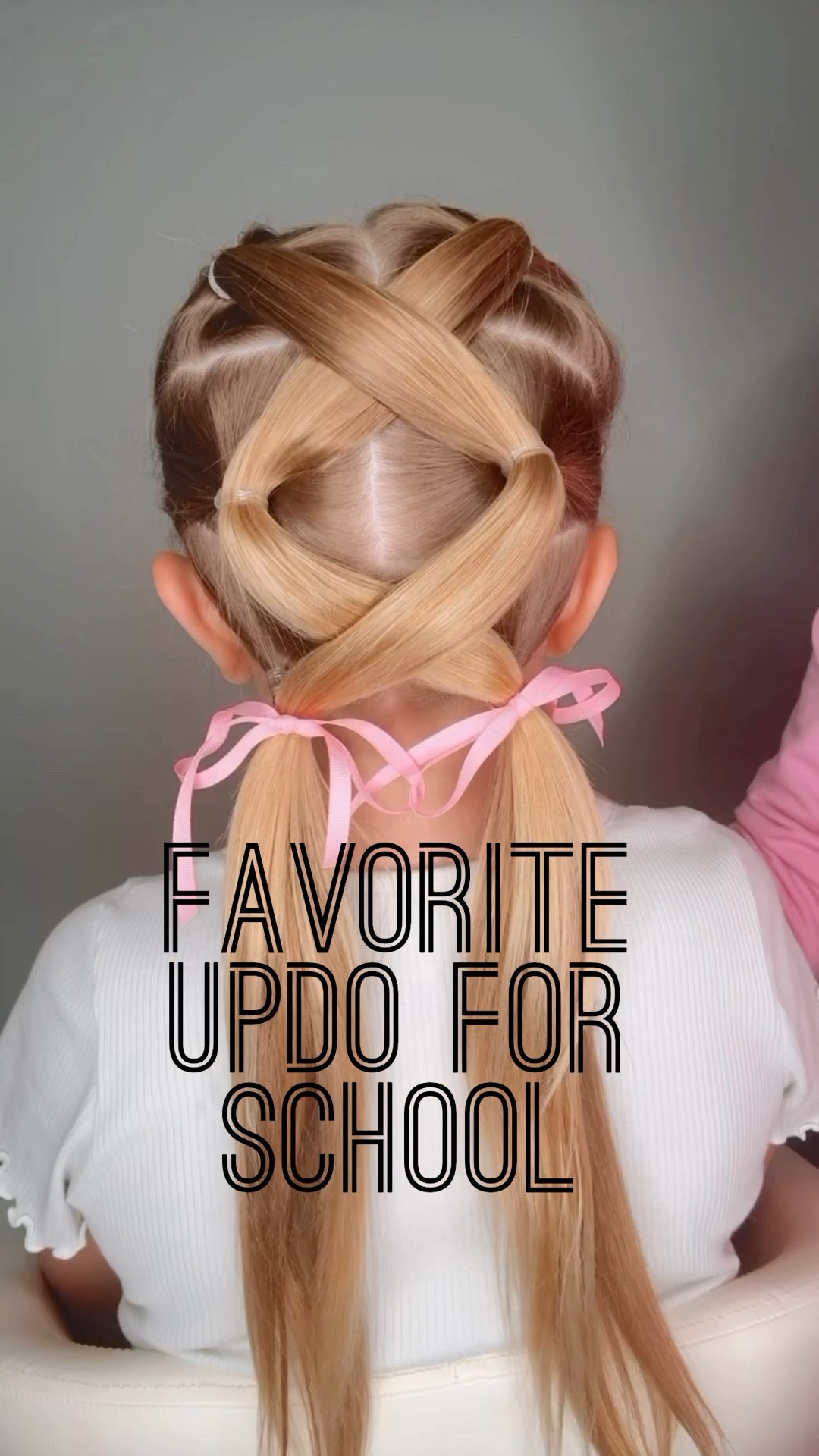 FAVORITE UPDO FOR SCHOOL 🩷 This is a hairstyle. I just love. It’s a simple one to do and is so cute! I’m sharing my favorite hair products! The hairstyling cream is a game changer. Make sure you’re following us for daily hairstyles. ￼

#LTKBeauty