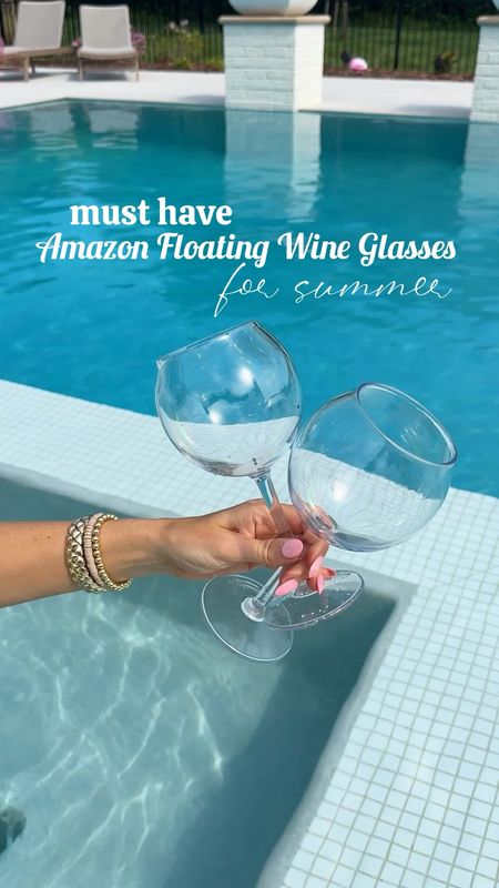 You need these floating wine glasses! 
#amazonmusthaves #amazon #floatingwine #wine #poolday

#LTKparties #LTKGiftGuide #LTKfindsunder50