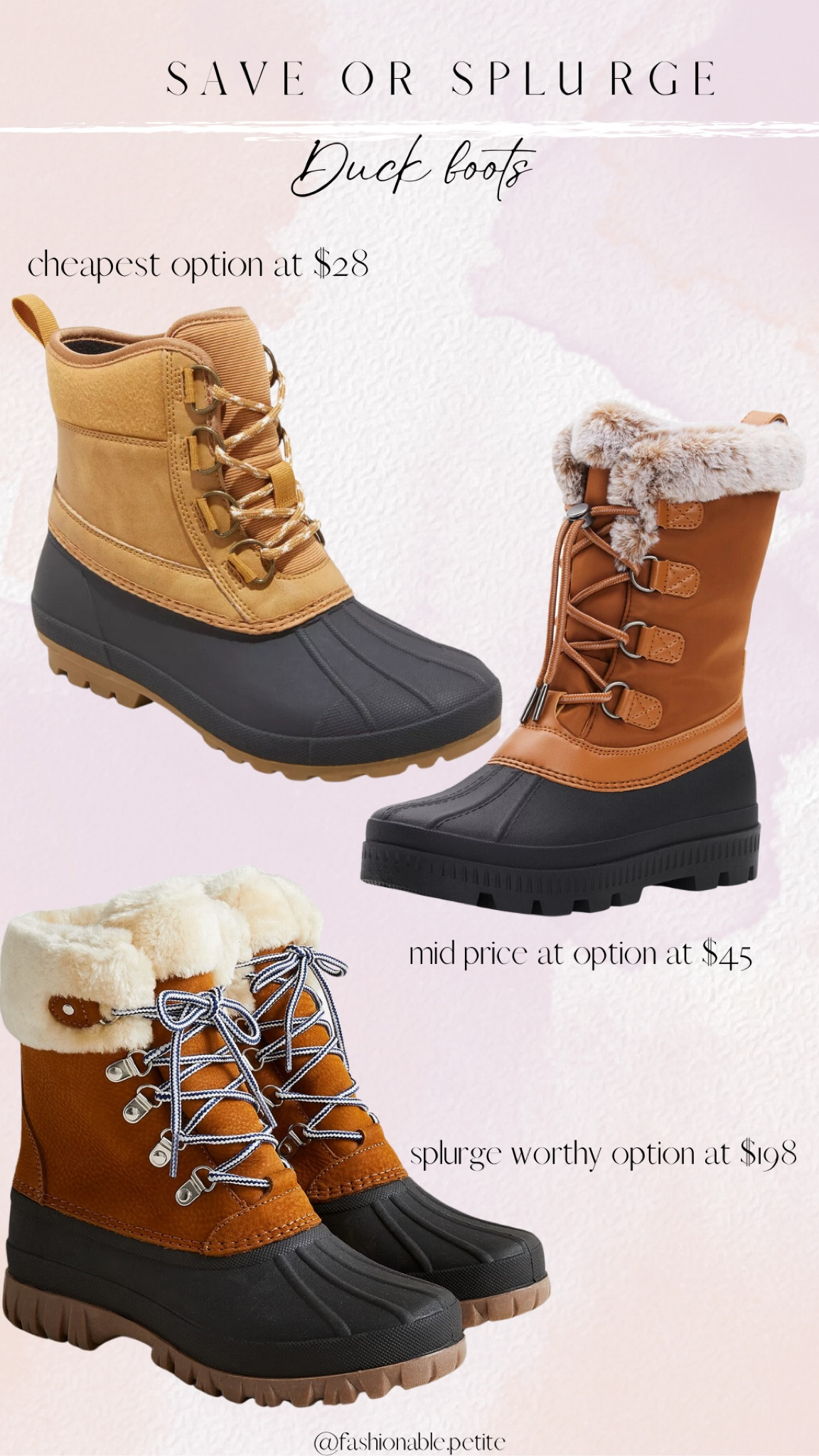 Duck boots for women! Classic snow boots for winter.

Snow boots.
Ducks boots.
Winter outfit.
Snow day. 
Snow outfit. 
Winter boots. 

#LTKSeasonal #LTKsalealert #LTKshoecrush
