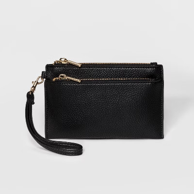 Women's Double Zip Pouch Clutch - A New Day™ | Target