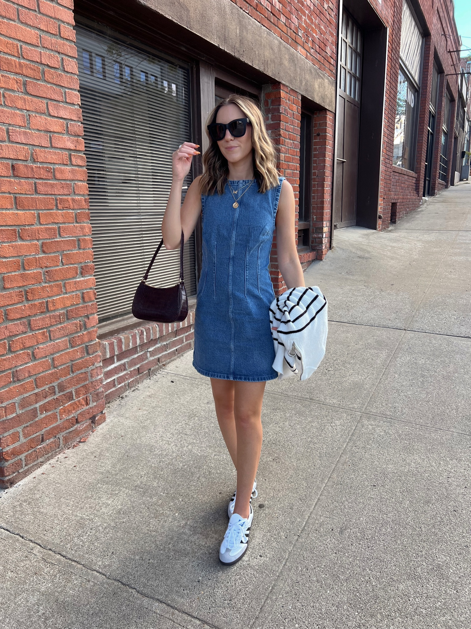 Denim mini outlet dress