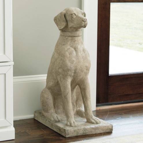 Stone Hunting Dog Garden Statue | Ballard Designs, Inc.