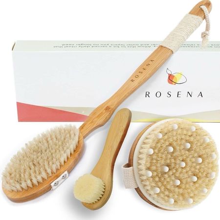 This dry brush set comes with three brushes and gets the job done ✅ 

Set is under $25 😮 via Amazon, circle brush is a lot more firm and good for bottom and thighs. Long handle brush obviously great for back. A MUST have and do for your daily wellness. 


#drybrush #wellnesstips #detox #amazonfinds

#LTKFindsUnder50 #LTKFitness #LTKBeauty