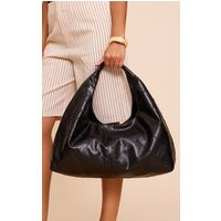 Black Oversized Weave Large Tote Bag | PrettyLittleThing UK