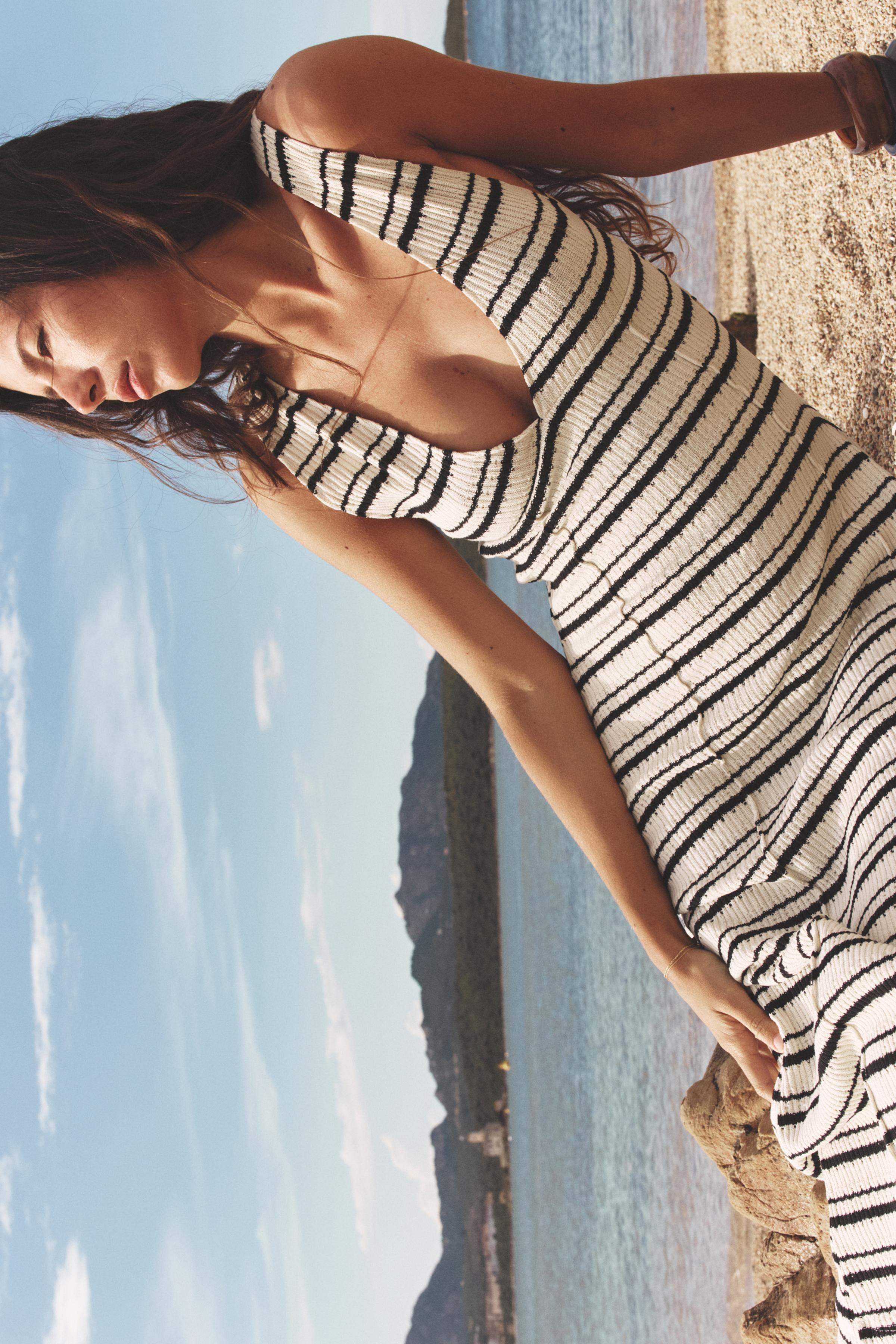 RUSTIC MIDI DRESS | Zara UK