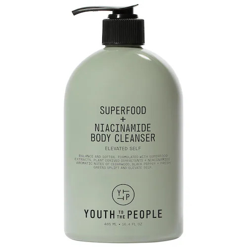 Superfood + Niacinamide Body Cleanser with Antioxidants & Hyaluronic Acid | Sephora (US)