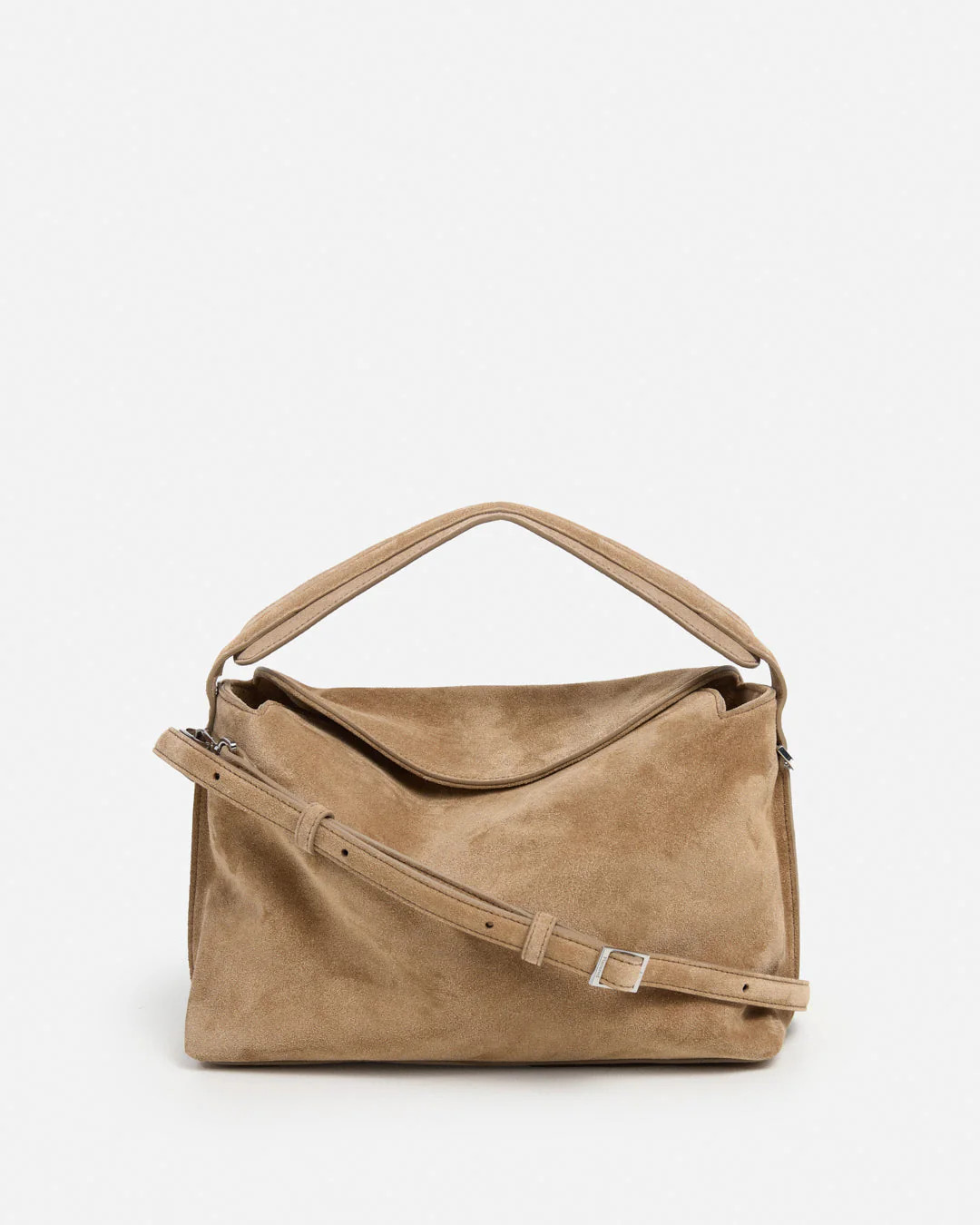 Hera Handbag Suede Sand Bag | Flattered