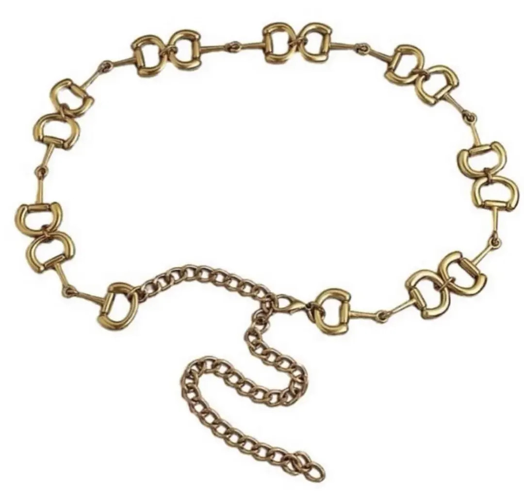 Equestrian Snaffle Bit Chain Belt- Vintage Gold- Waterproof - Etsy | Etsy (US)