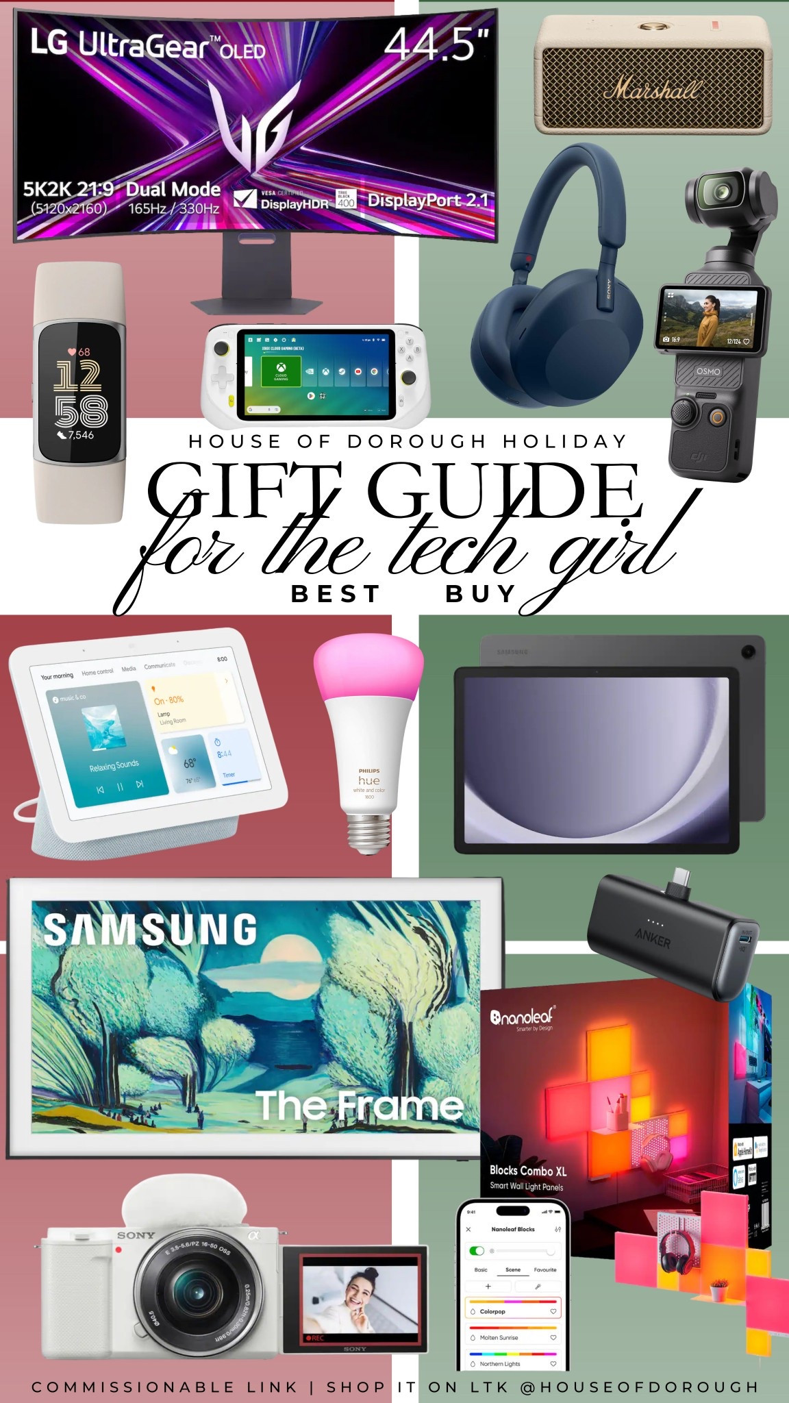 Best buy gifts for the tech girl! 

Gift guides, holiday gift guides, christmas gifts, best buy favorites, home essentials, home finds, electronics, gifts for tech girl, gifts for her

#LTKGiftGuide #LTKHome #LTKHoliday
