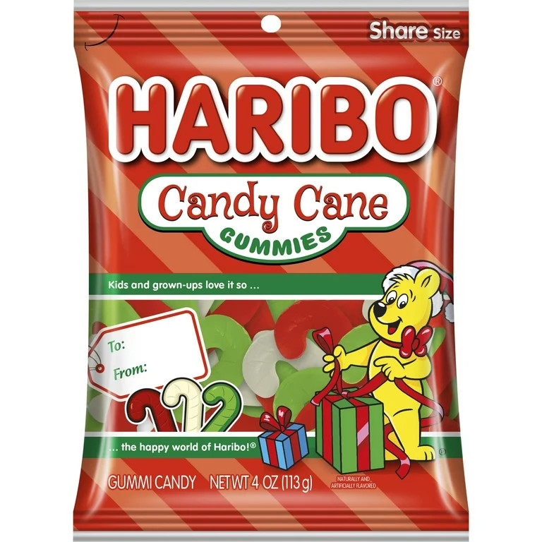 HARIBO Candy Cane Gummies pack of 1, 4 oz. Bag | Walmart (US)