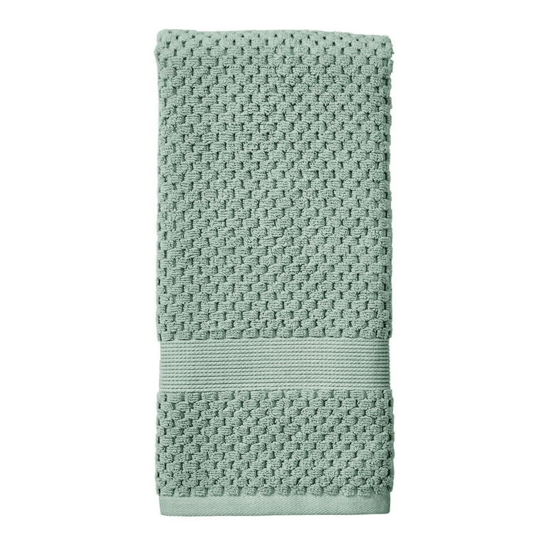Better Homes & Gardens Signature Soft Popcorn Texture Hand Towel, Green River | Walmart (US)