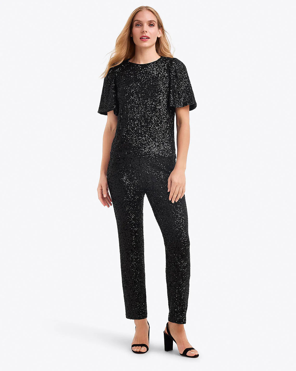 Flutter Sleeve Top in Sequins | Draper James (US)