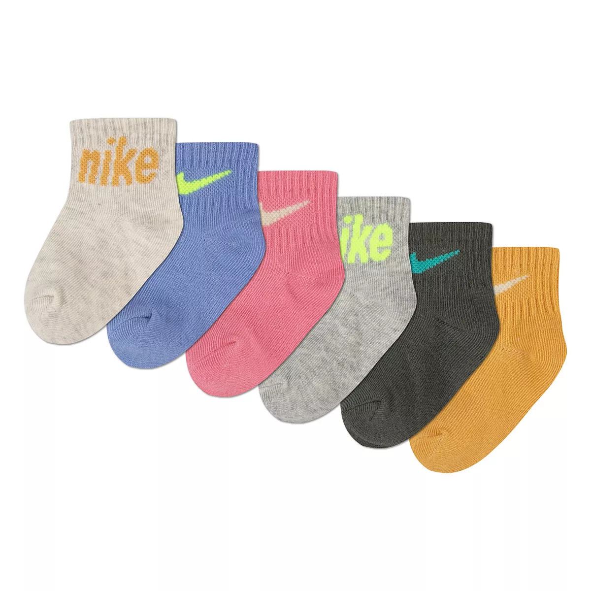 Baby / Toddler Nike Everyone From Day One 6 Pack Socks | Kohl's