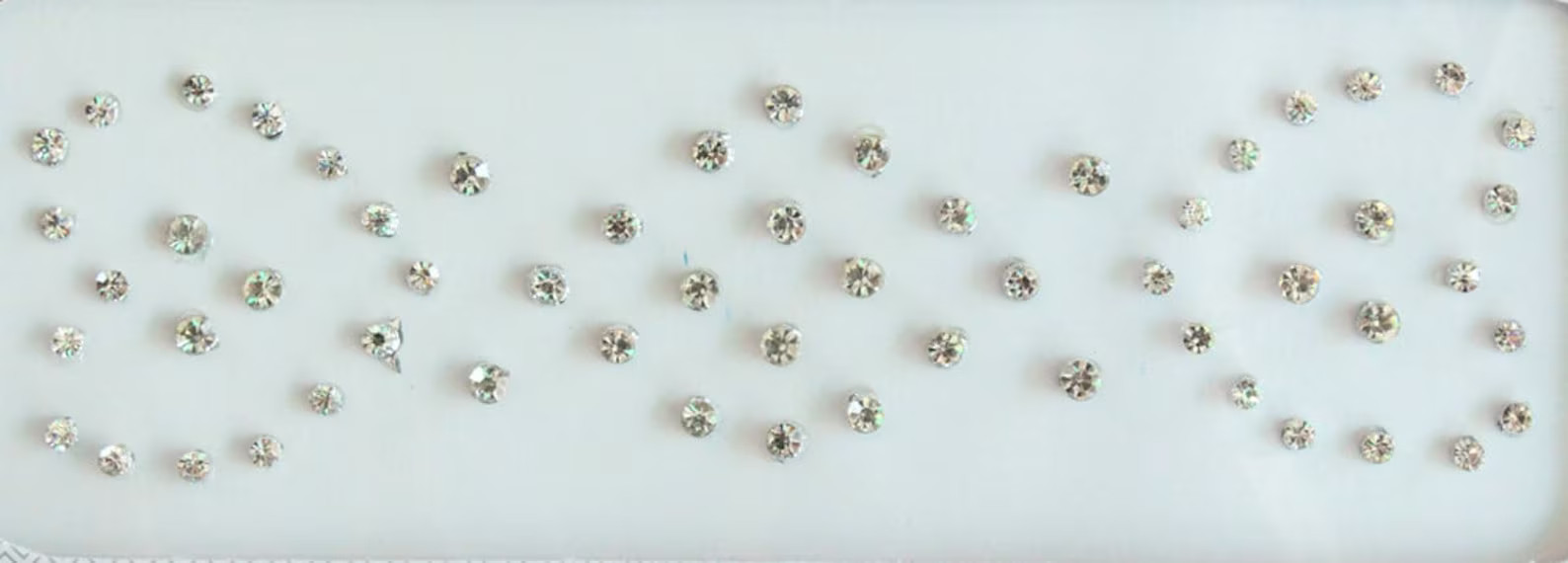 Silver Stone Bindi Stickers, Indian Bindis Studs Sticker, Nose Studs Stickers, Fake Nose Stickers... | Etsy (US)