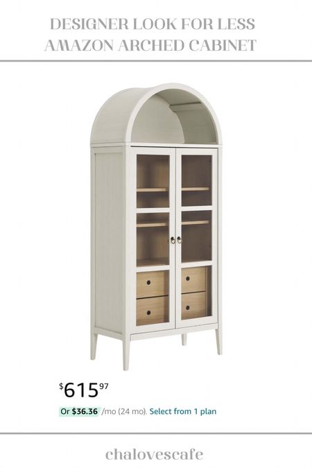 Amazon arched cabinet! Designer look for less 🤩

#LTKsalealert #LTKhome #LTKSeasonal