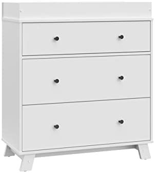 STORKCRAFT Beckett 3 Drawer Chest with Changing Topper (White) - Baby and Kids Dresser for Bedroo... | Amazon (US)