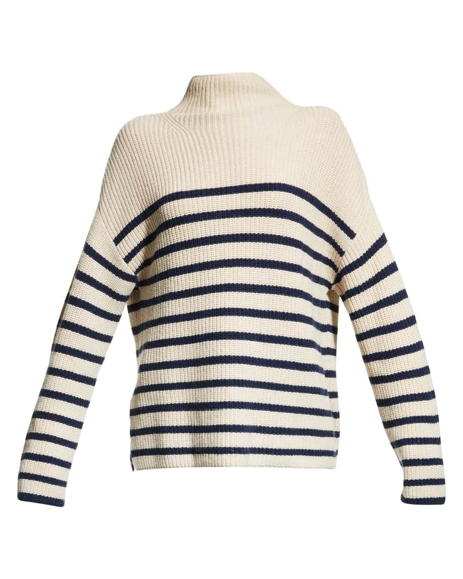 Claudia Turtleneck Stripe Sweater | Neiman Marcus