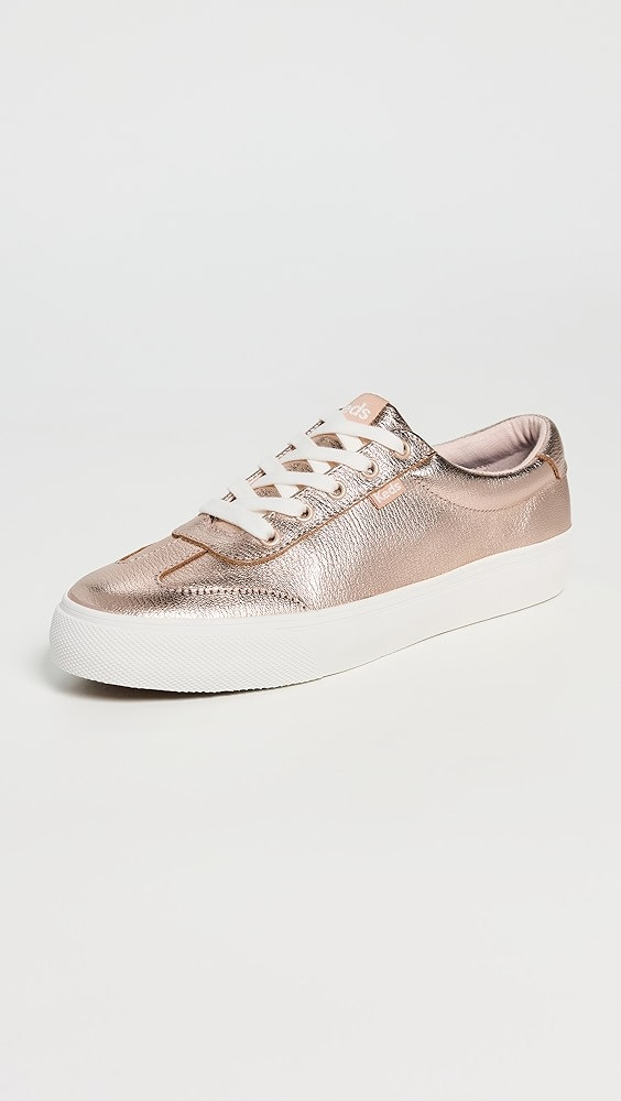 Jump Kick T-Toe Metallic Leather Sneakers | Shopbop