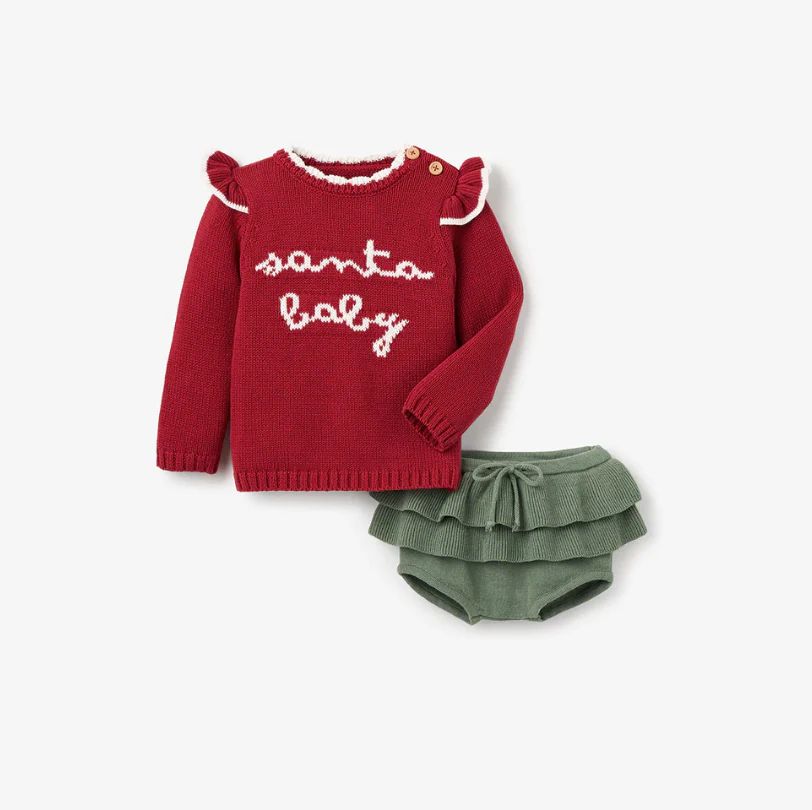Sweater Santa Baby Set | Cottonwood Company