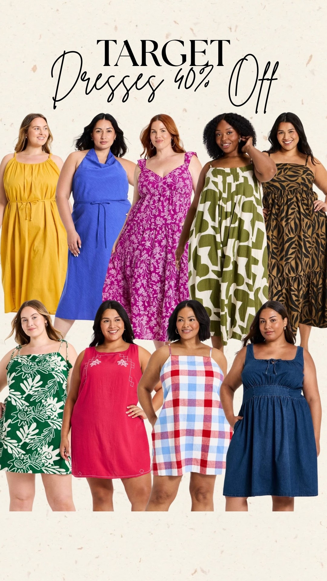 Target Circle Days 🎯 Right now all women’s dresses are 40% off. All available up to a size 4X as well. Sale ends Friday 6/26

#LTKPlusSize #LTKSaleAlert #LTKootd