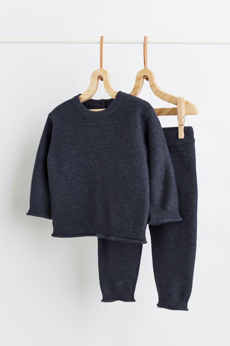 2-piece Fine-knit Cotton Set | H&M (US + CA)