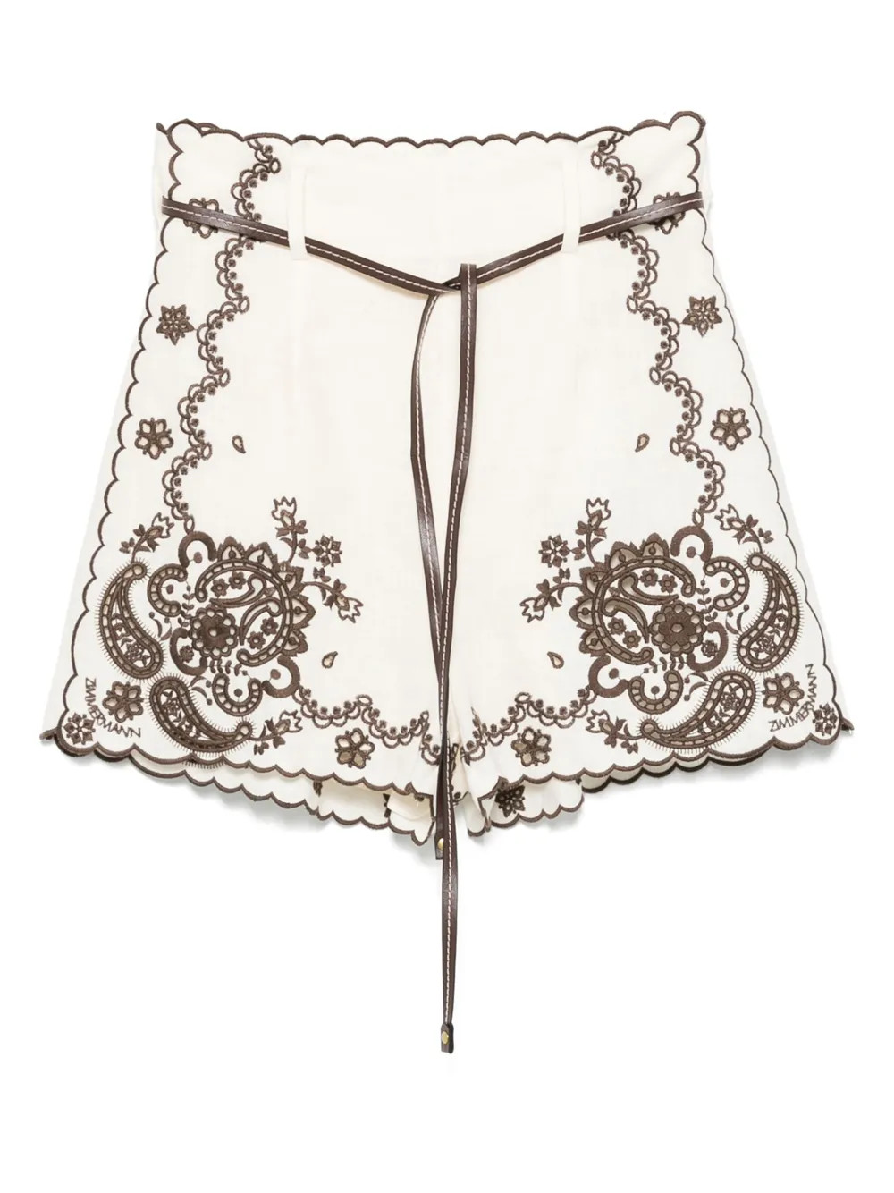 ZIMMERMANN Ascension Shorts | Neutrals | FARFETCH | Farfetch Global