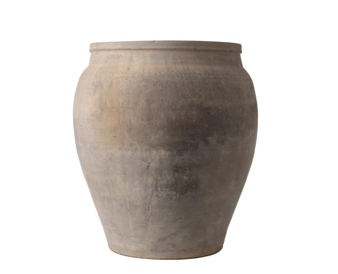 Beautiful Vintage Style Oil Jar, Large Clay Planter, Clay Pottery, Clay Pot, Vintage Style Clay P... | Etsy (US)