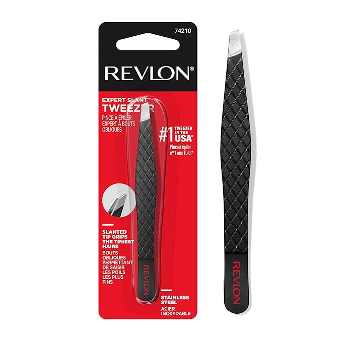 Revlon Expert Slant Tweezer, High Precision For an Easy Hair Removal, Made With Stainless Steel, ... | Amazon (US)