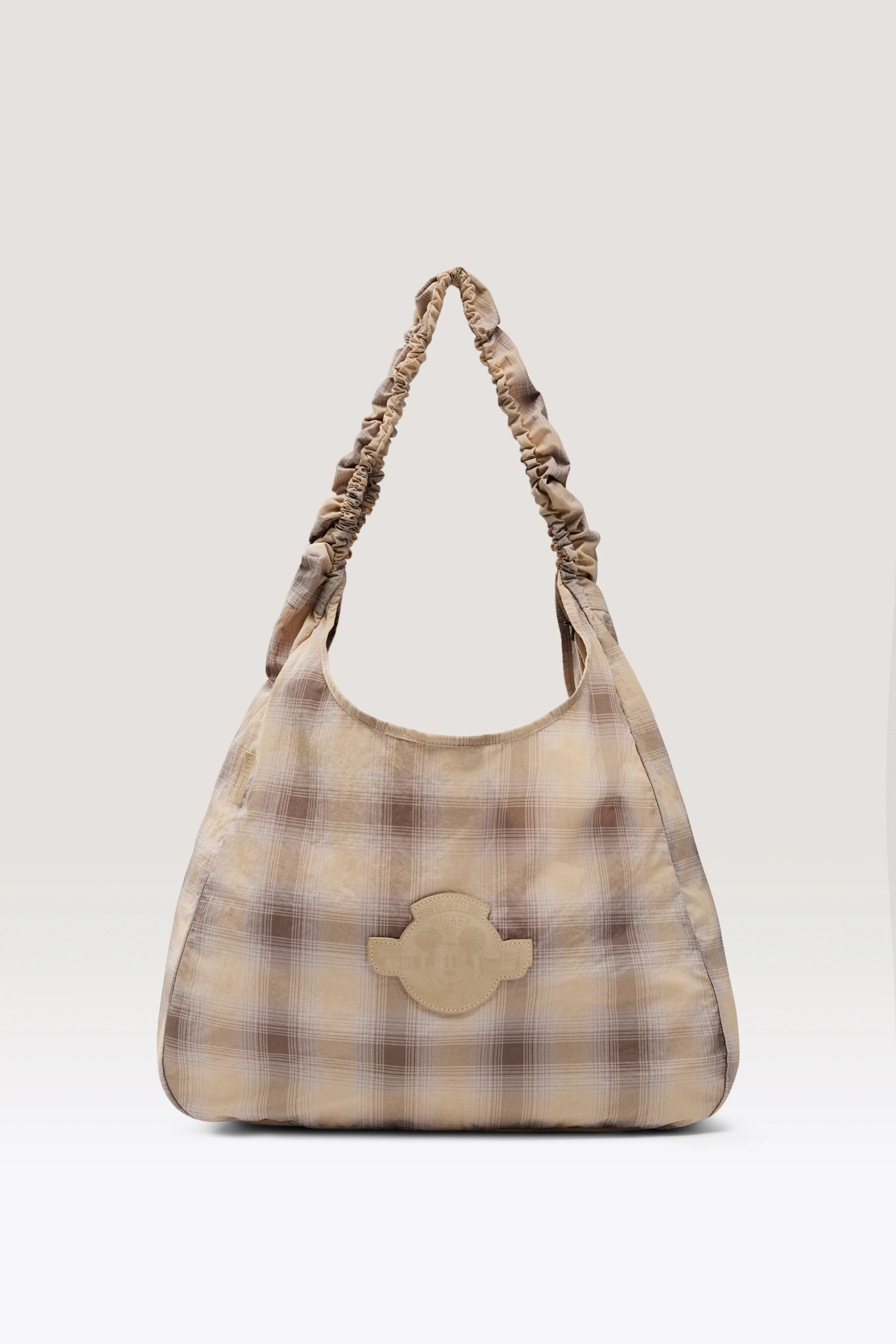 B\u00c9IS \u2018The Disney Packable Charm Bag' in Plaid - Packable Disney Tote Bag | BEIS