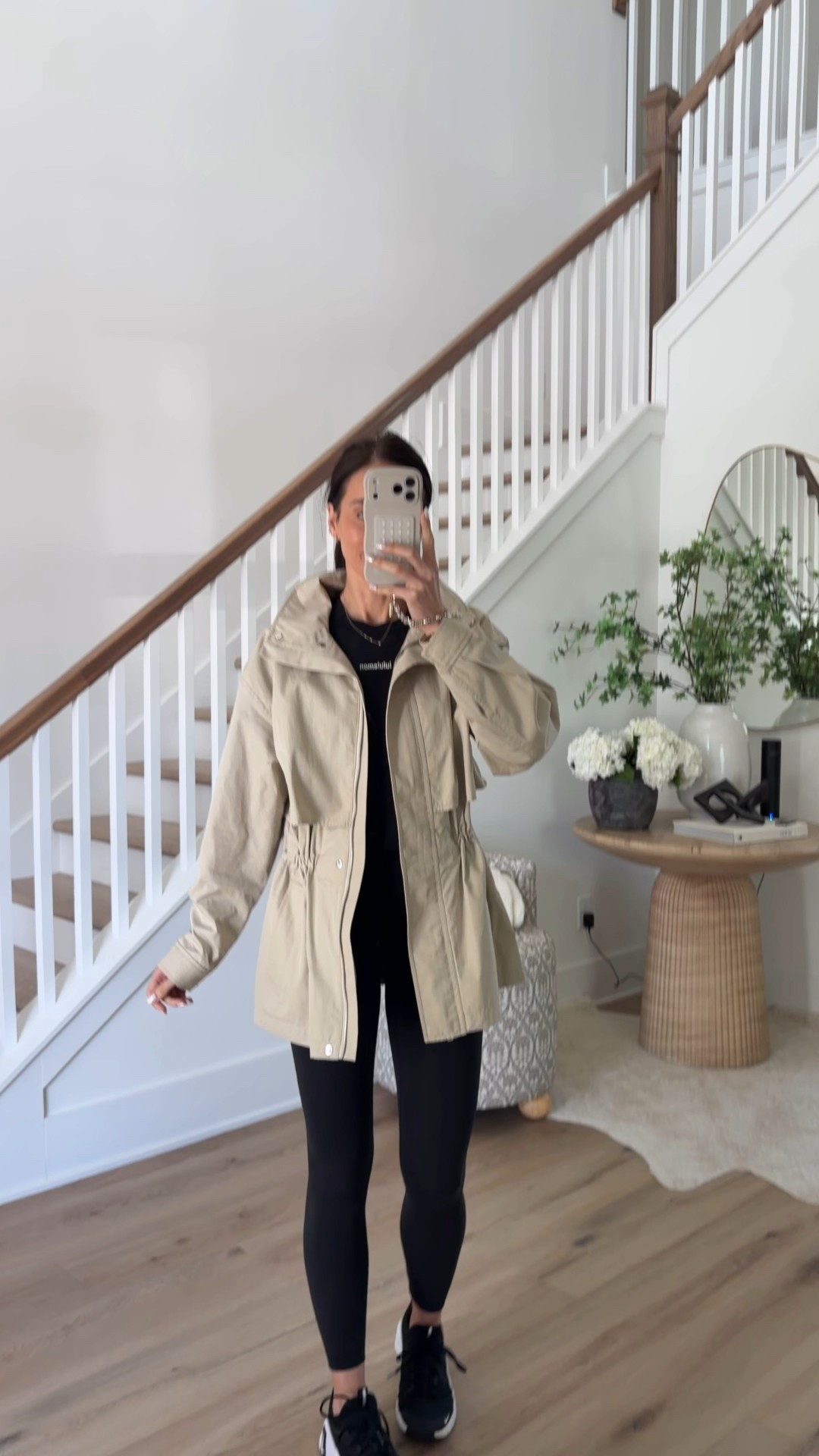 Jacket everyone is raving about - I’m in s. Leggings are the new lulu wundertrain leggings with no seam . I’m in size 4

#LTKgrwm #LTKdayinmylife #LTKOver40