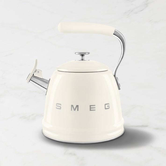 SMEG Stainless-Steel Whistling Tea Kettle, 2 1/2-Qt. | Williams-Sonoma