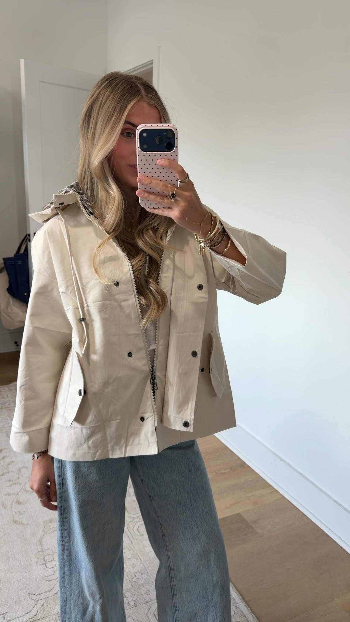 Amazon size small Women Oversize Trench Coat Plaid Lining Hooded Zip Up Windbreaker
Casual Vintage Cropped Gingham Jacket, Funnel Neck, Two Side Pockets, Travel Hiking Outdoor Coats

#LTKSeasonal #LTKSaleAlert #LTKootd