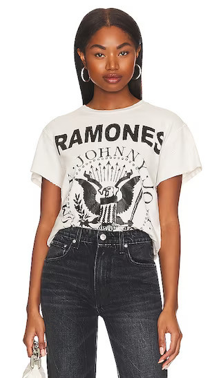 Madeworn Ramones Tee in White. - size M (also in L, S, XL, XS) | Revolve Clothing (Global)