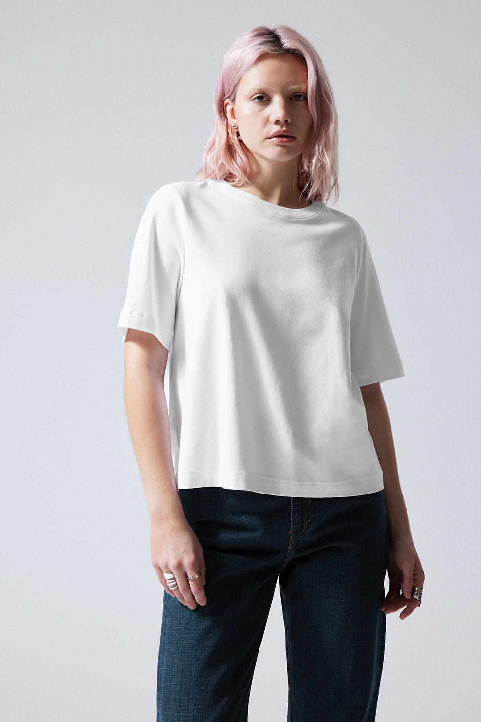 Perfect Boxy T-shirt | Weekday
