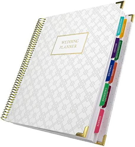 Global Printed Products Wedding Planner 9x11 Hardcover Organizer, Bookmark, Planning Stickers, Bu... | Amazon (US)