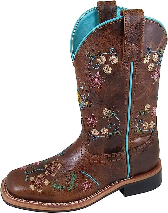 Smoky Children's Kid's Floralie Leather Western Cowboy Boot | Amazon (US)