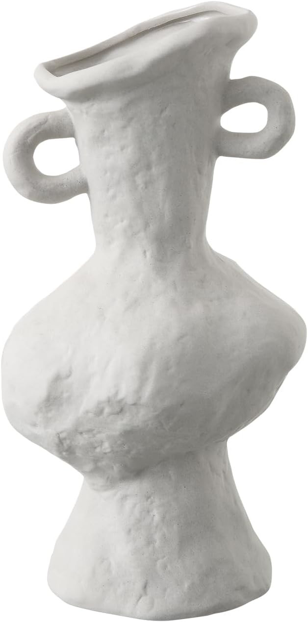 Handmade Rustic Ceramic vase for Flowers Unique Decorative Pottery Vase for Farmhouse Home Office... | Amazon (US)