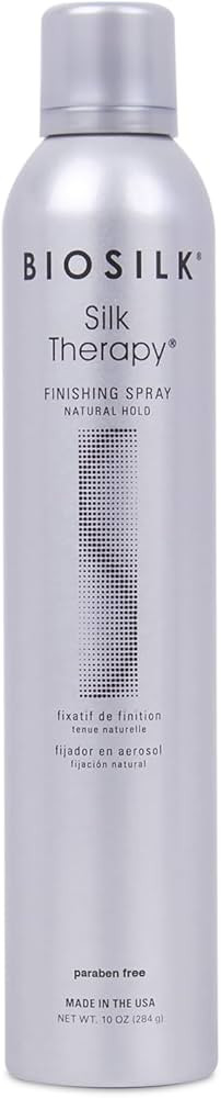 BioSilk Silk Therapy Finishing Spray Natural Hold, Natural-Hold Hairspray For Long-Lasting Styles... | Amazon (US)