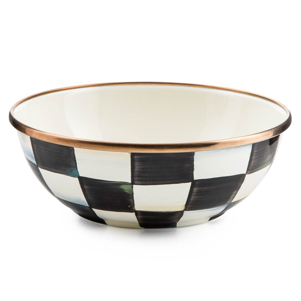 Courtly Check Enamel Everyday Bowl | MacKenzie-Childs