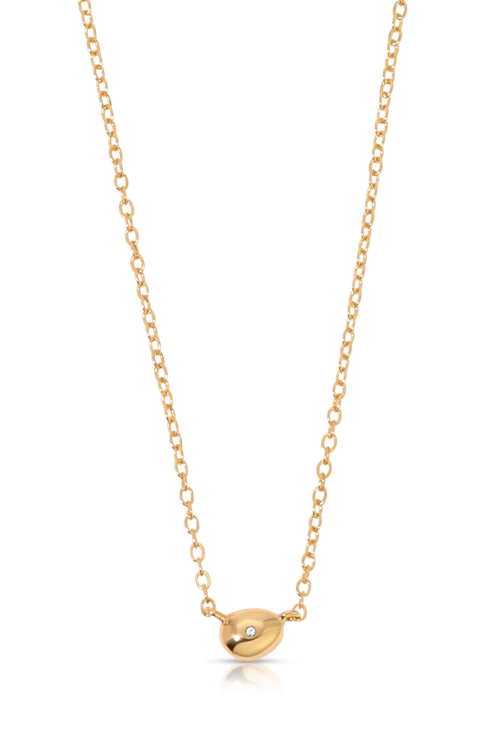 Polished Dainty Pebble Necklace | Ettika