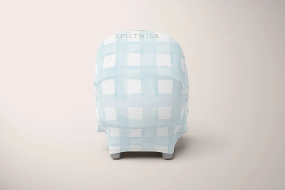 Nursing Car Seat Cover In Blue Gingham  Multi-Purpose  | Etsy | Etsy (US)