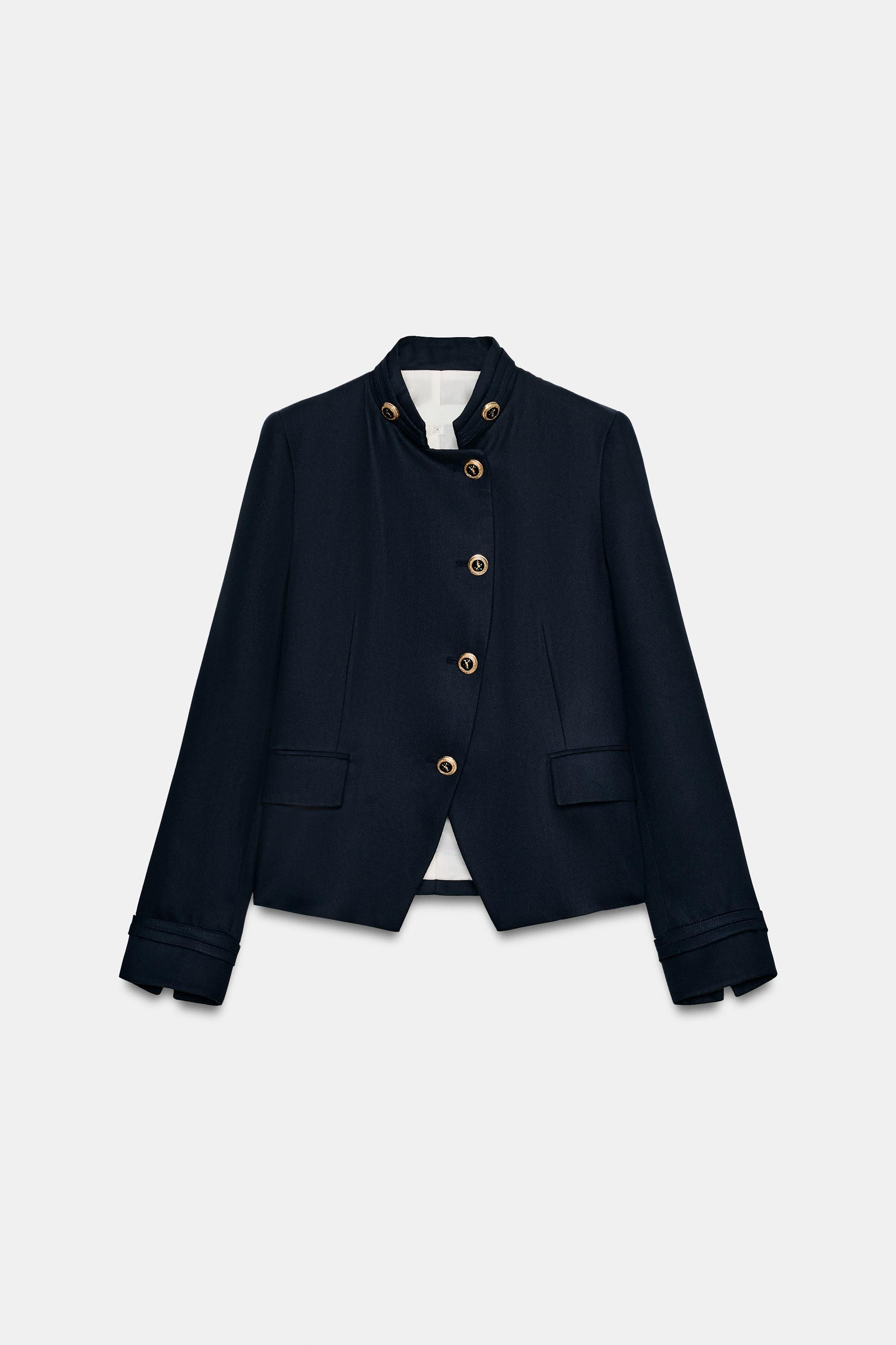 BUTTONED SHORT BLAZER | Zara US