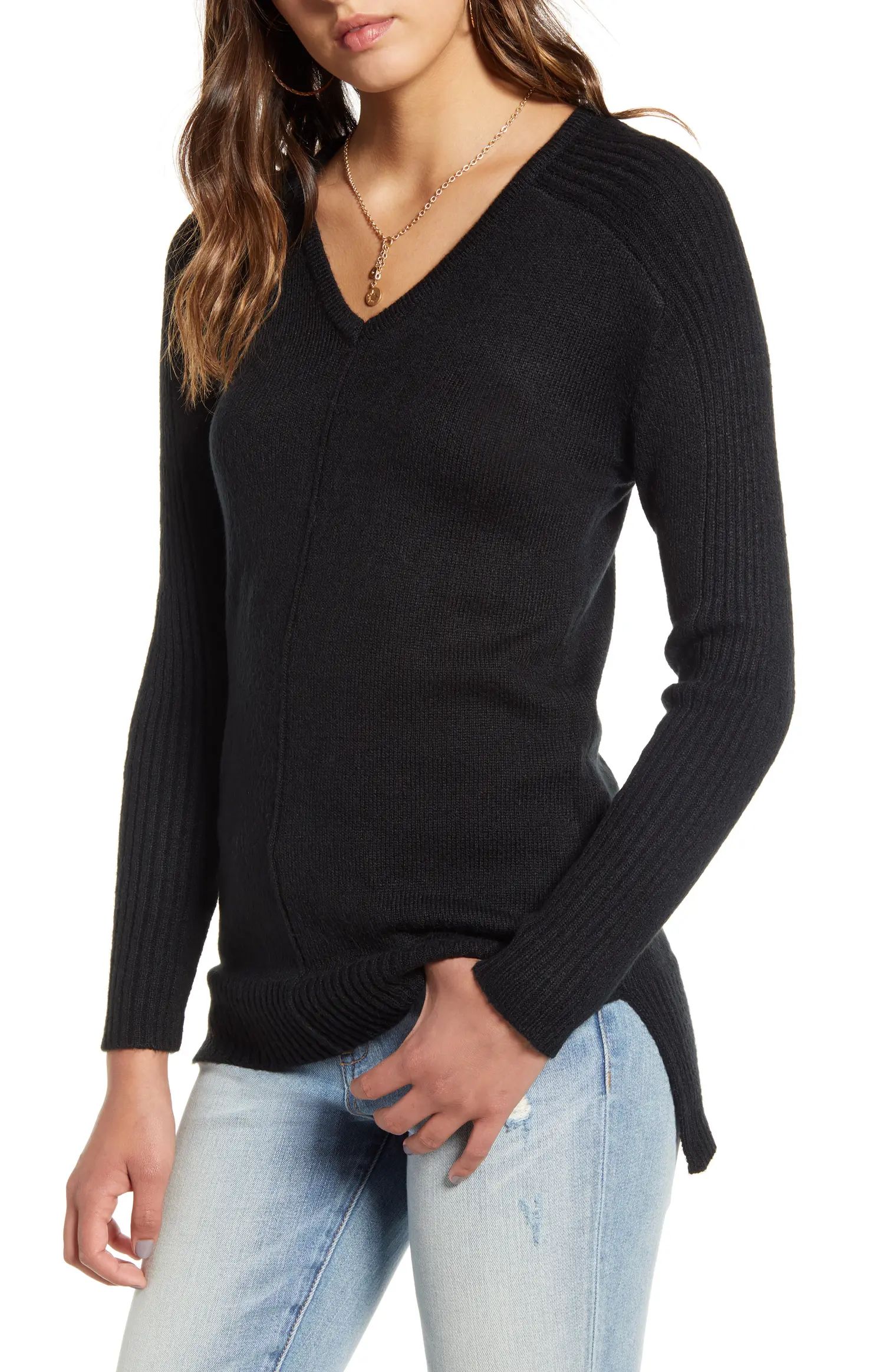 V-Neck Tunic Sweater | Nordstrom